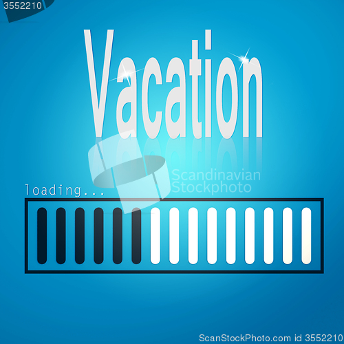 Image of Vacation blue loading bar