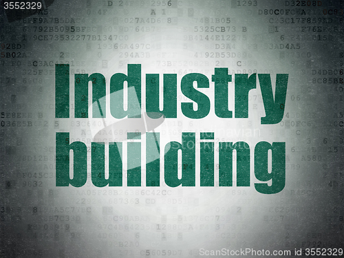 Image of Manufacuring concept: Industry Building on Digital Paper background