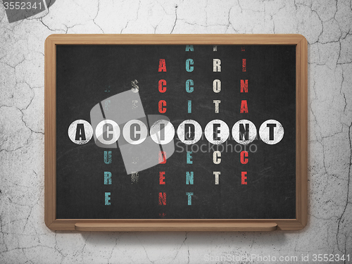 Image of Insurance concept: Accident in Crossword Puzzle
