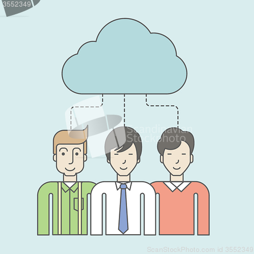 Image of Cloud computing.