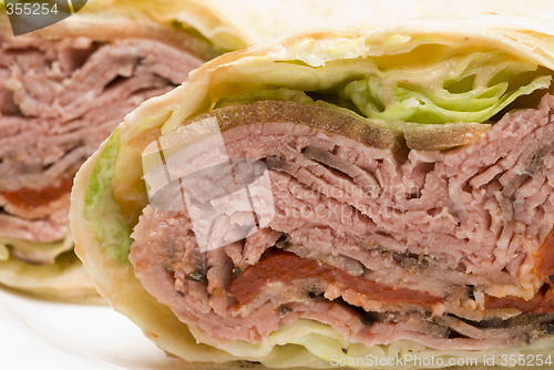 Image of roast beef wrap