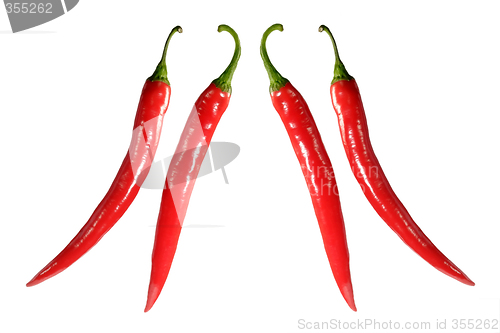 Image of Two pairs of chilies