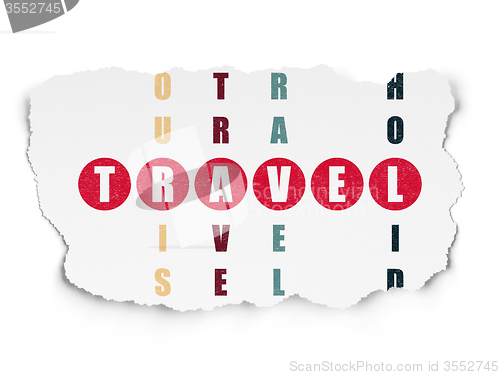 Image of Travel concept: Travel in Crossword Puzzle