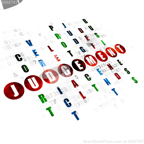 Image of Law concept: Judgement in Crossword Puzzle