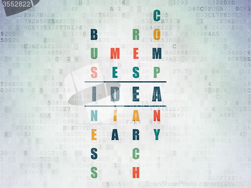 Image of Marketing concept: Idea in Crossword Puzzle