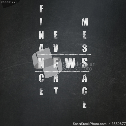 Image of News concept: News in Crossword Puzzle