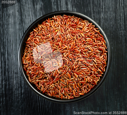 Image of bowl of red wild rice