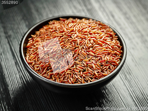 Image of bowl of red rice