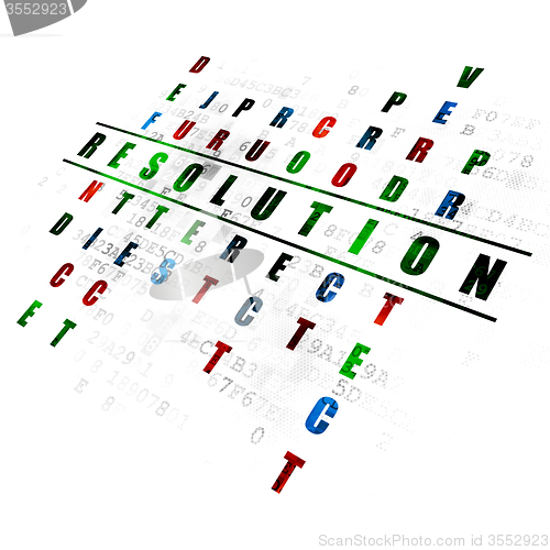 Image of Law concept: Resolution in Crossword Puzzle
