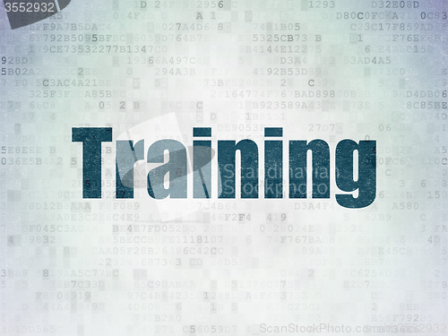 Image of Education concept: Training on Digital Paper background