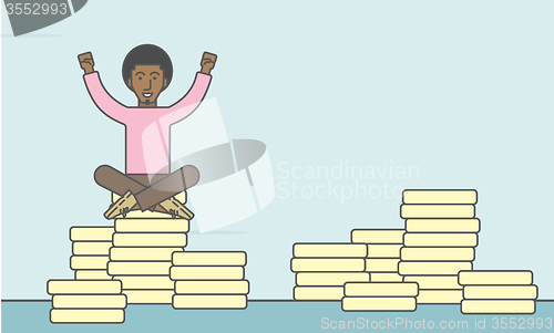 Image of Happy businessman.