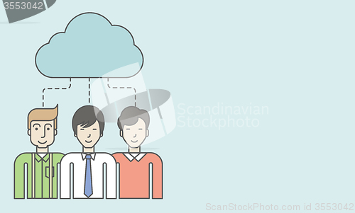 Image of Cloud computing.
