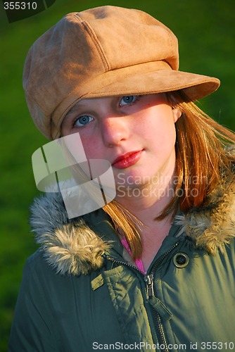 Image of Girl portrait hat