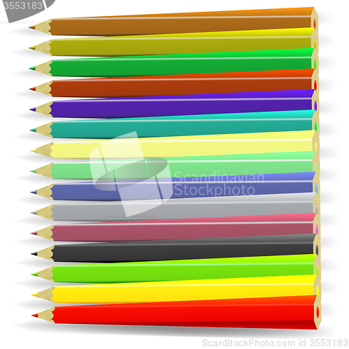 Image of Set of Colorful Pencils