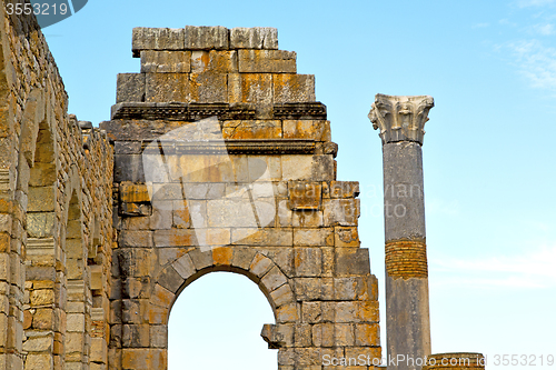 Image of     in morocco africa the    monument and  