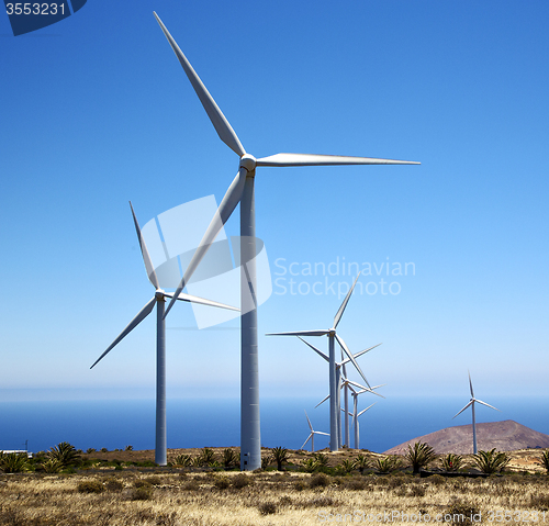 Image of africa winturbines and the sky in  is