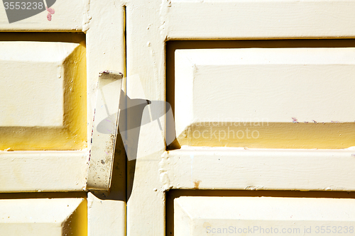 Image of   metal brown  rusty      morocco in africa the  