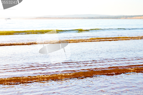 Image of abstract in morocco  sea africa ocean wave and lanscape  