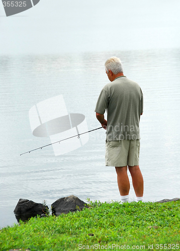 Image of Man fishing