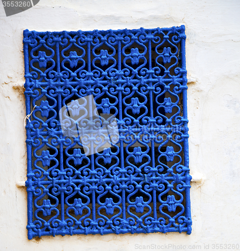 Image of  window in morocco africa and old construction wal brick histori