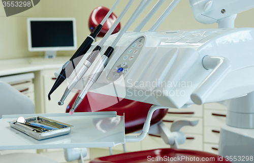 Image of Closeup of a modern dentist tools