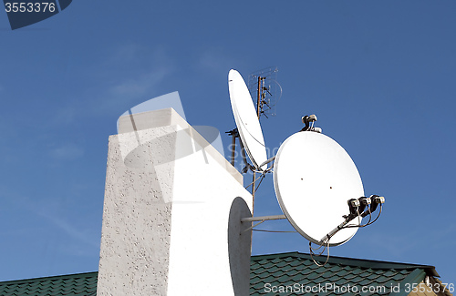 Image of satellite dishes