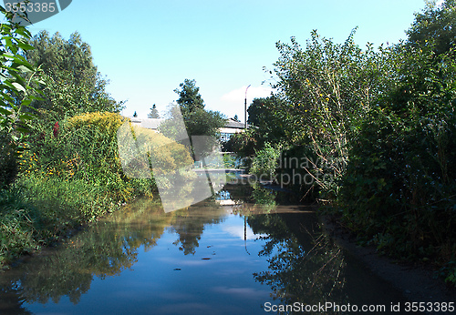 Image of water on the road