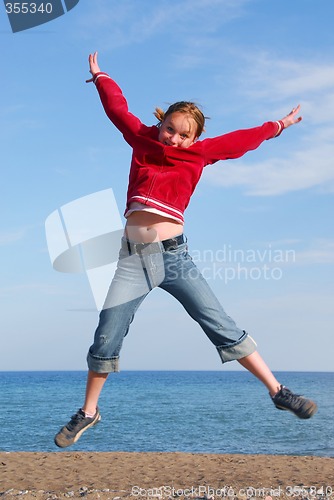 Image of Girl jumping