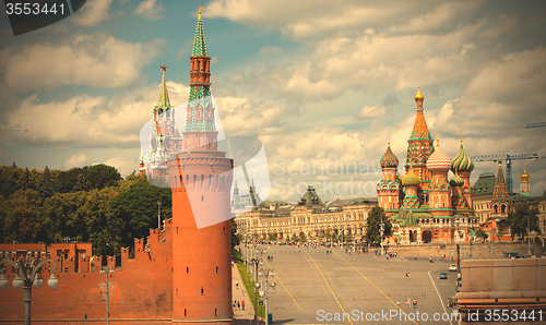 Image of landscape with a view of Red Square and St. Basil’s