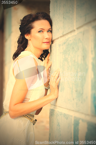 Image of beautiful middle-aged woman portrait