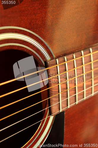 Image of Guitar close up