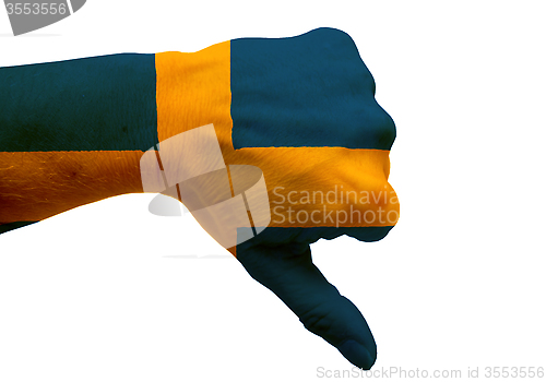 Image of Thumbs Down for Sweden