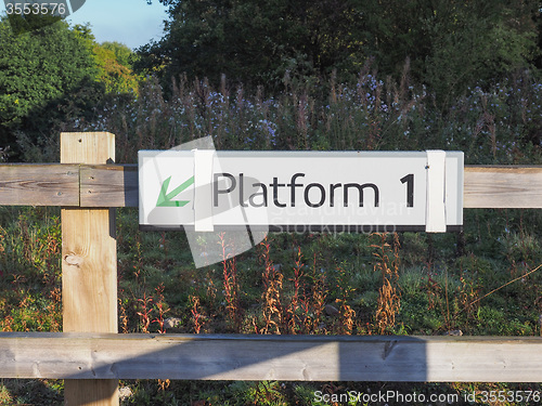 Image of Platform sign