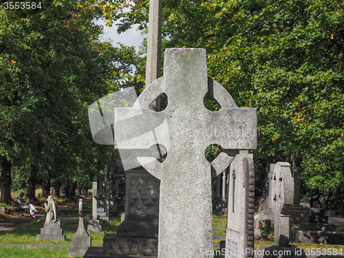 Image of Tombs and crosses at goth cemetery