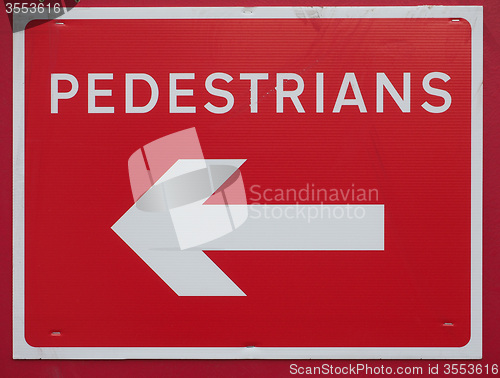 Image of Pedestrians sign