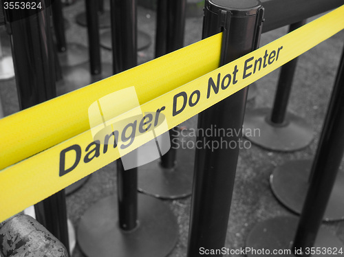 Image of Danger do not enter sign