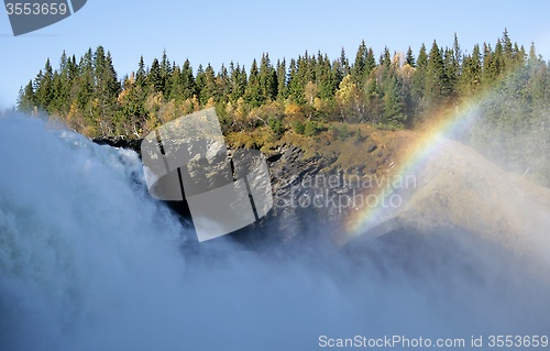 Image of Foaming waterfall
