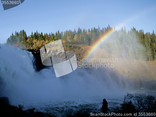 Image of Foaming waterfall