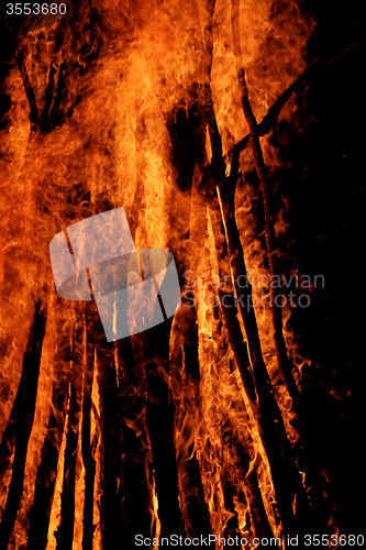 Image of Campfire flames