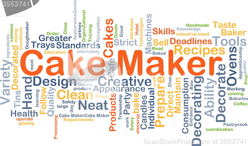 Image of Cake maker background concept
