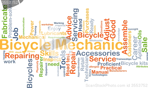 Image of Bicycle mechanic background concept