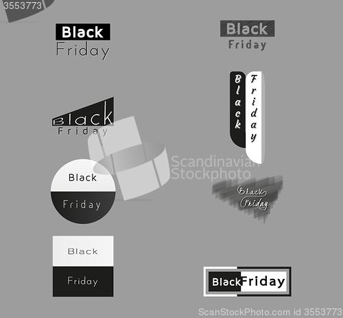 Image of different trade icons for black friday