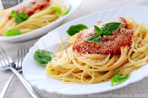 Image of Pasta and tomato sauce