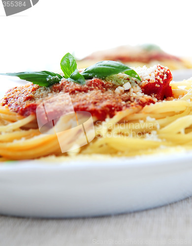 Image of Pasta and tomato sauce