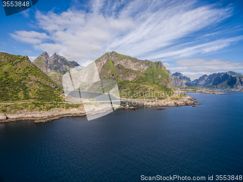 Image of Moskenes island on Lofoten