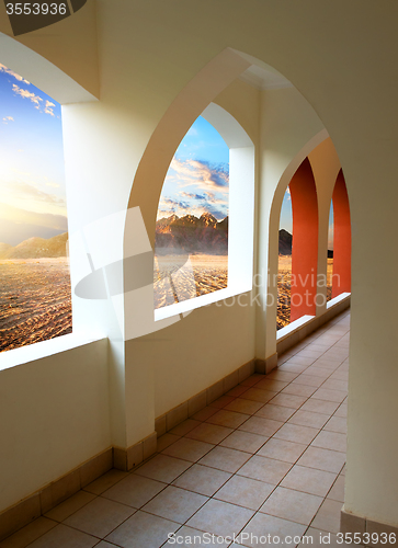 Image of Hotel in desert