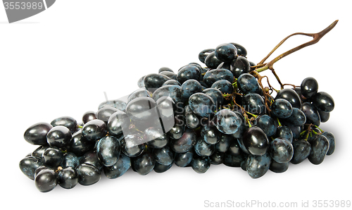 Image of Big bunch of ripe dark grapes