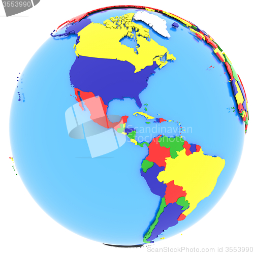 Image of Western hemisphere on Earth