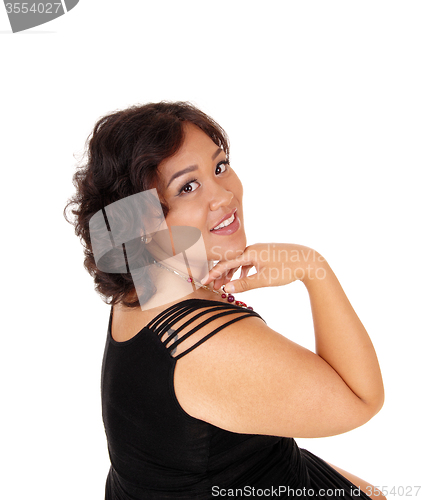 Image of Lovely young woman in portrait.