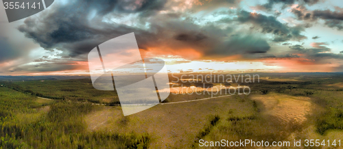 Image of Sunset storm